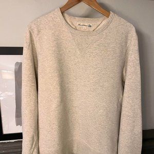 Merz b. Schwanen Classic three-thread 346 sweatshirt in natural melange cotton